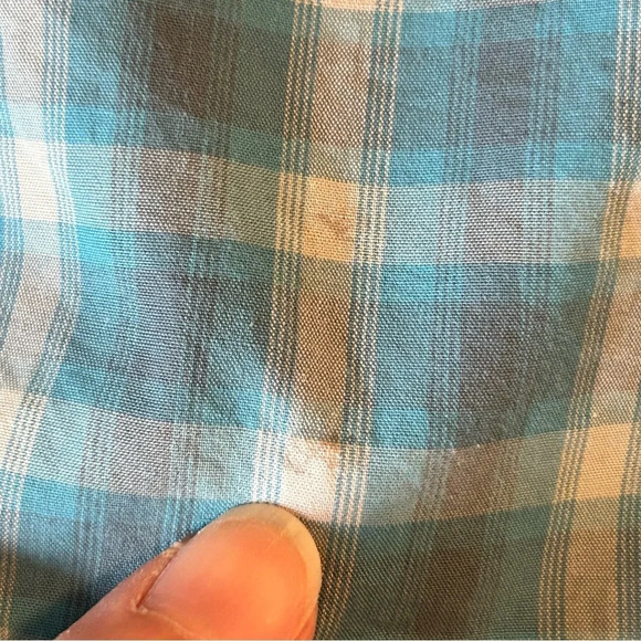 Cody James Men’s Sm Blue Gray Plaid Western Diamond Pearl Snap Button Up Shirt - Picture 12 of 12